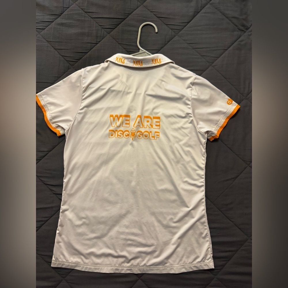 Women’s Eleven Cream Polo Disc Golf Shirt - Picture 6 of 10